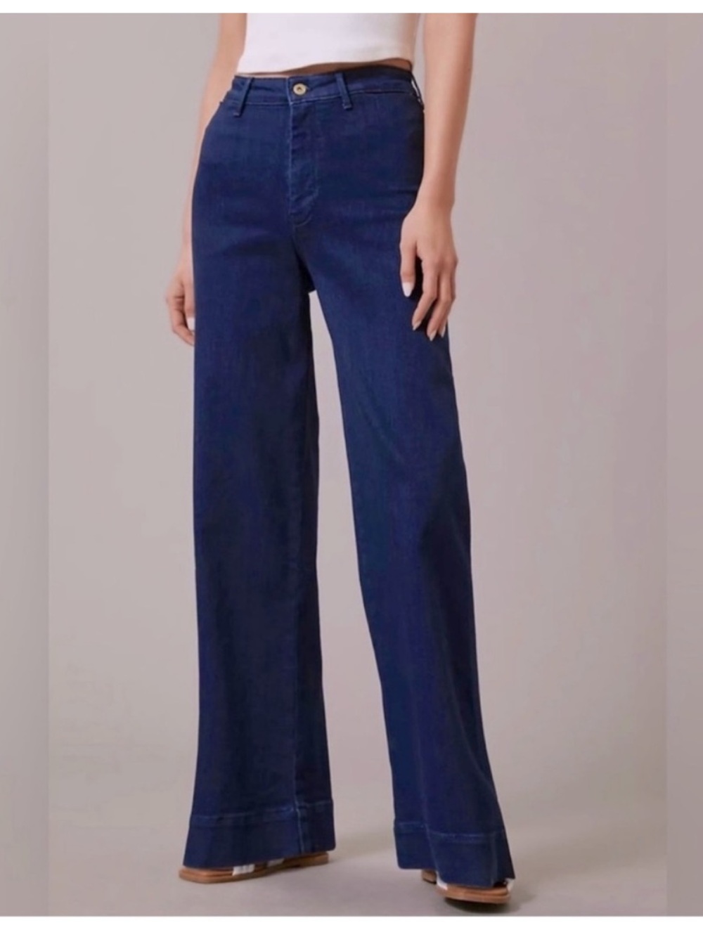 Anthropologie Pilcro ‘The Skipper’ Wide Leg High Rise Jeans Trousers Casual Chic